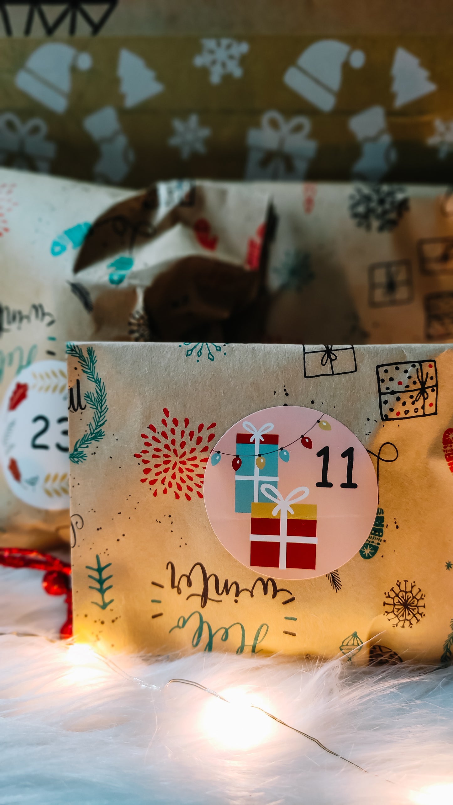 Adventskalender met kaarsen
