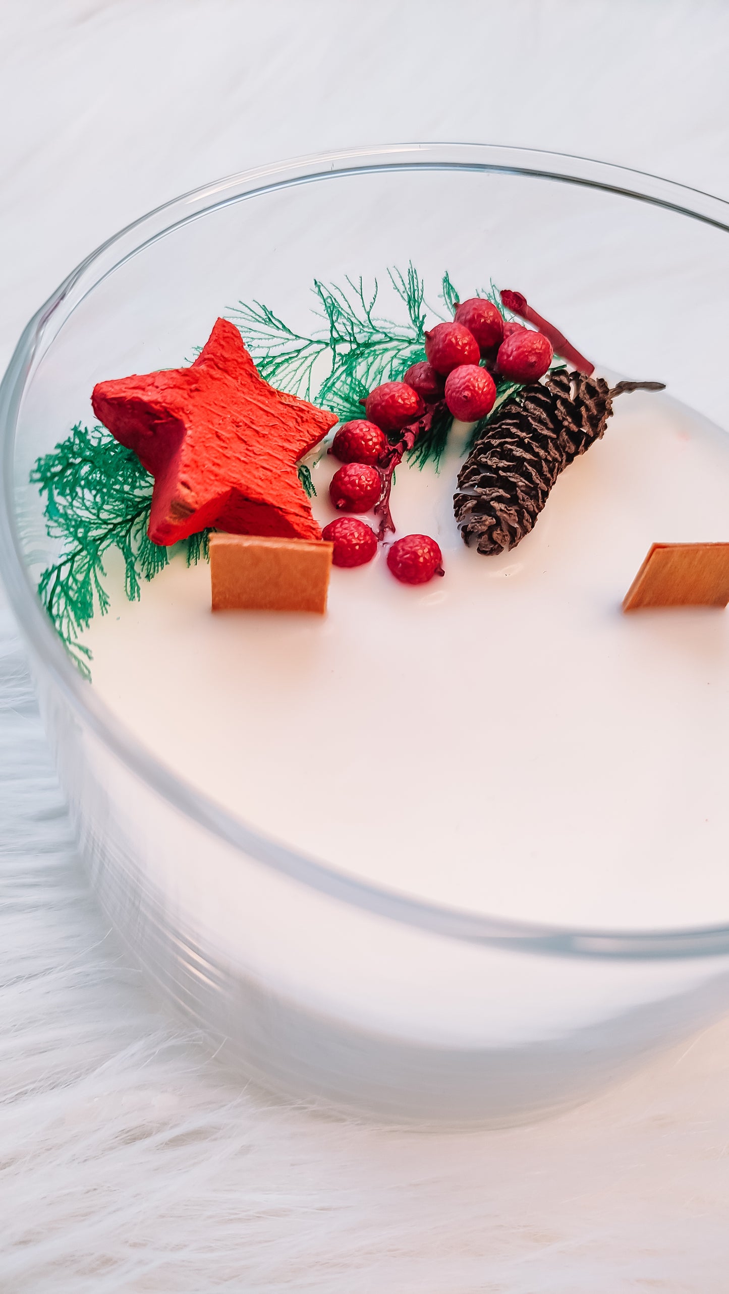 Geurkaars met kerstgeur