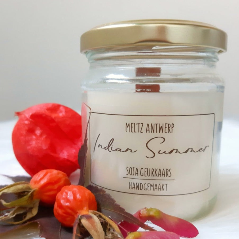 indian summer, kruidig, kaarsen, sojakaarsen, natuurlijke kaarsen, vegan kaarsen, handgemaakte kaarsen, geurkaarsen