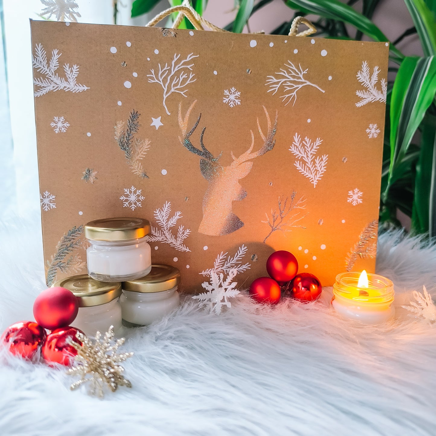 Adventskalender met kaarsen