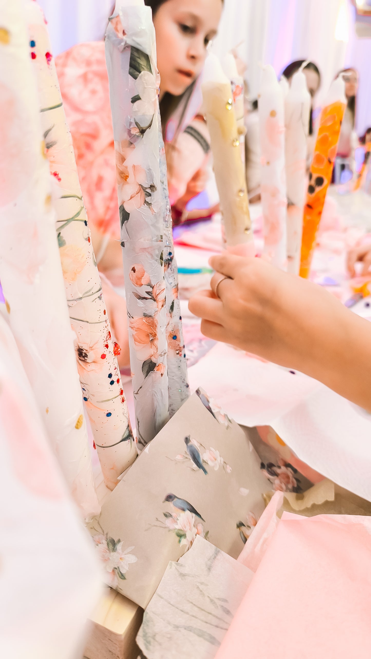 Workshop kaarsen decoreren voor verjaardagsfeestjes